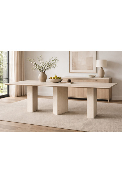 Ghleezy Dining Table Set for 8 Chairs