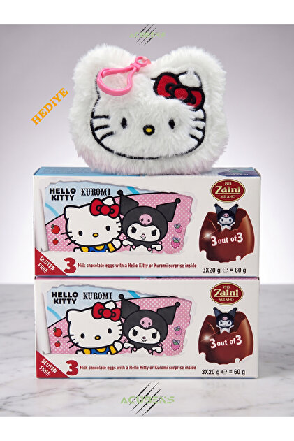 HOŞGARDENS ZAİNİ Hello Kitty Kuromi Çikolatalı Sürpriz Yumurta 20