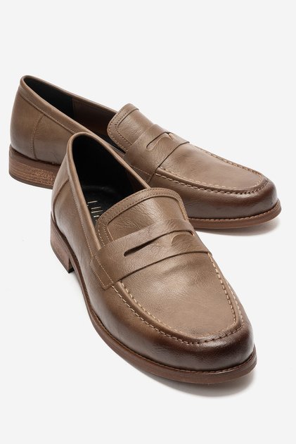 Daniel Men's Mink Faux Leather Handmade Moccasin Loafer Shoes
