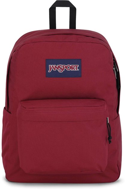 JanSport Superbreak Backpack - Durable, Lightweight Premium Backpack, Russet Red