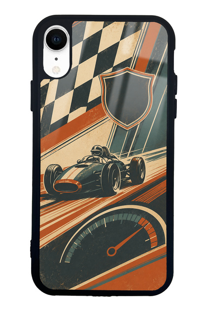 iPhone Xr Heritage Racer Design Glossy Phone Case