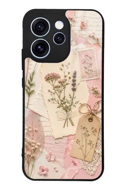 Oppo Reno 15 Pro Blush Herbarium Design Glossy Phone Case