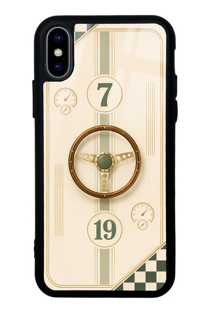 iPhone X Classic Racer 7 Design Glossy Phone Case