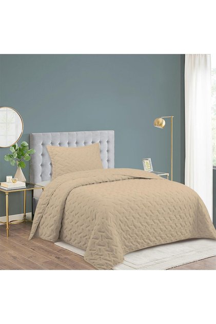 DAİNTY HOME ÇİFT KİŞİLİK YATAK ÖRTÜSÜ MİLENA VİZON Ürün Kodu 4DT119131042