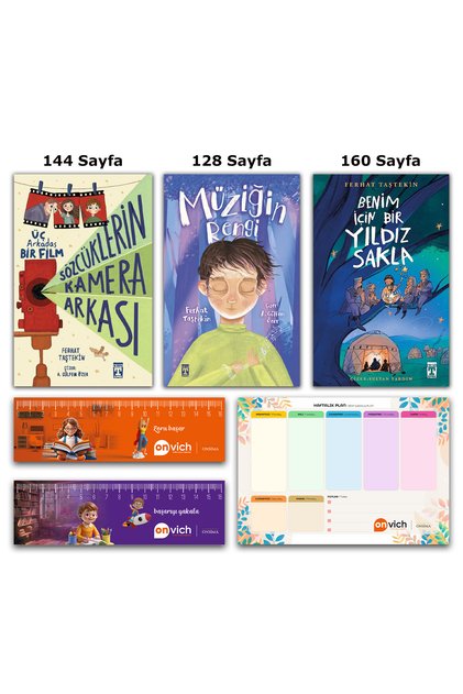 Benim için Bir Yıldız Sakla - Müziğin Rengi - Sözcüklerin Kamera Arkası Ferhat Taştekin Set 3 Kitap