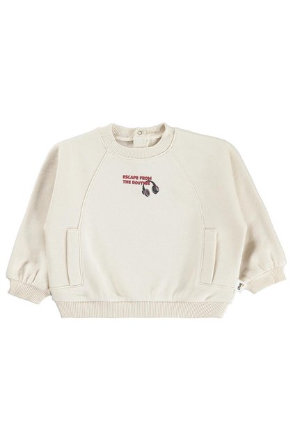 Yazı Baskılı 6-18 Ay Sweatshirt - Bej