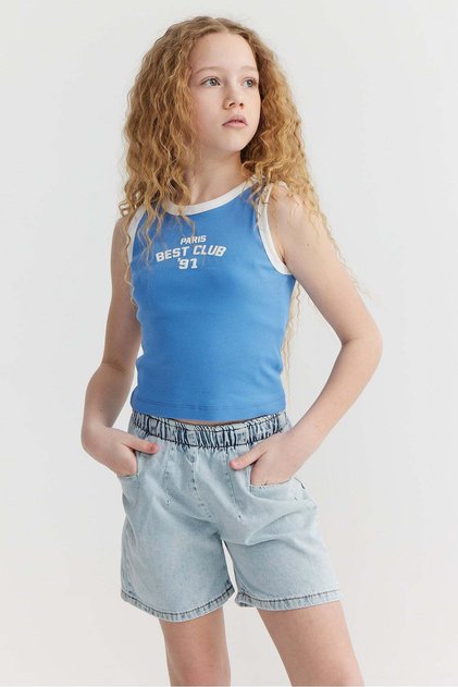 Girl's Ribbed Blouse