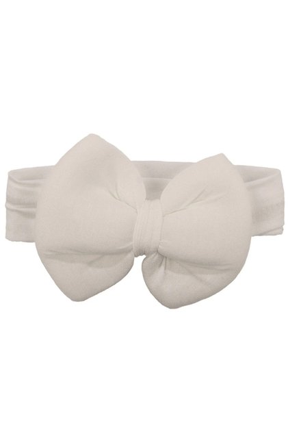 Baby Girl White Bandana with Big Bow