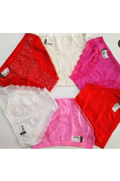 Tutku-Women's Red Pink Ecru Bikini Size 6 Pieces Multi Color