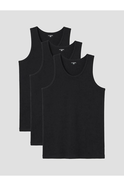 U Neck Combed Cotton Men's Undershirt 3-Pack (W6)