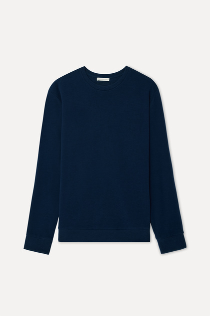 Men's Navy Blue Crew Neck Sweatshirt