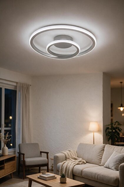 Tirel LED Plafonyer Avize Beyaz Işık