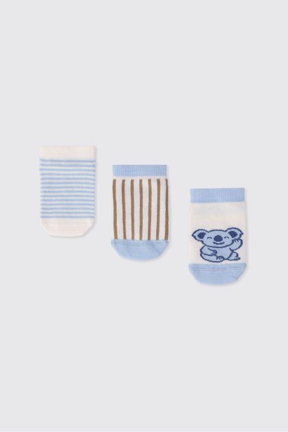 Baby Boy 3-Piece Blue Socks