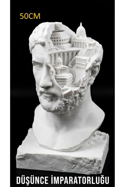 Düşünce İmparatorluğu: Marcus Aurelius & Antik Roma Tasarım Büstü (15CM-25CM-50CM)