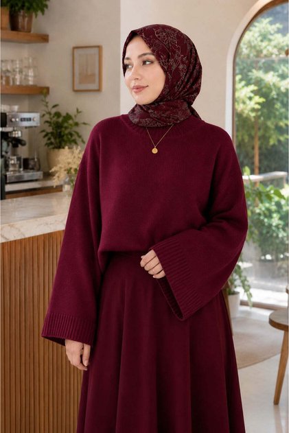 Women's Bat Sleeve Oversize Knitwear Sweater