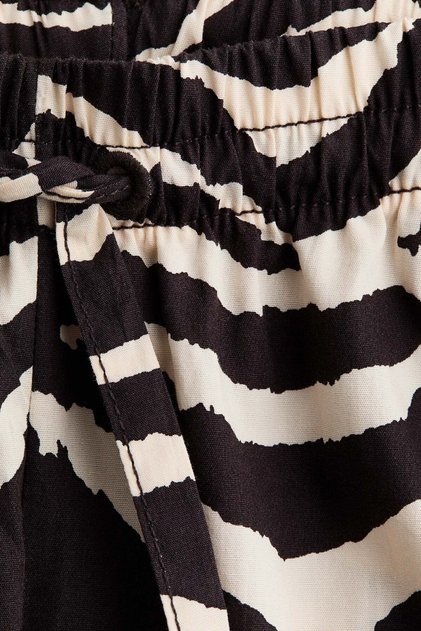 MAMA Cotton drawstring trousers