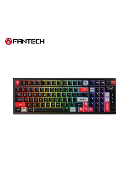 MK918 97-Key Tri-Mode Wireless RGB Mechanical Gaming Keyboard,Anti Ghosting Keys,TFT Screen,Blue Switch,Black