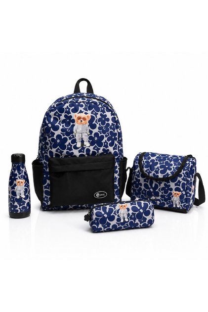 Bear-School shaped bag 4-in-1