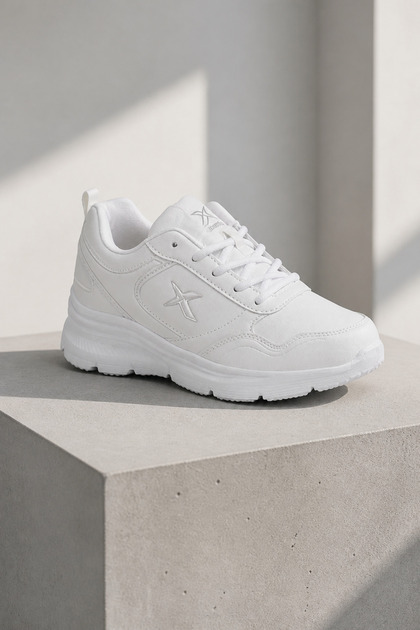Sy-2906 White Women's Daily Sneaker Comfort Casual Anatomical Sports Shoes