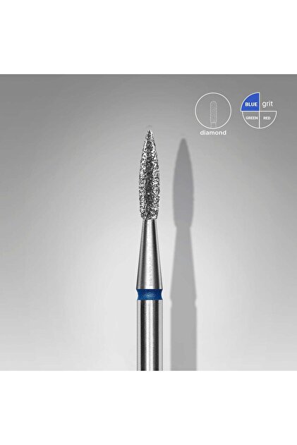 EXPERT Elmas freze sivri alev mavi, çap 1,8 mm, çalışma kısmı 8 mm