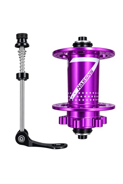 HASSNS PRO 7 36 DELİK MOR BİSİKLET GÖBEĞİ ÖN İÇİN