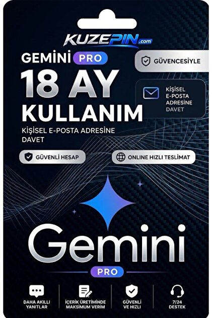 Gemini Pro 18 - Ay Kişisel Mail'e Davet