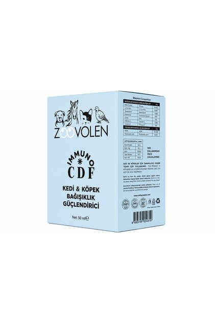 Immuno CDF Kedi ve Köpek Bağışıklık Sistemi Güçlendirici Sıvı Takviye 50 ml