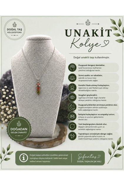 Unakite Natural Stone Pendant (2)