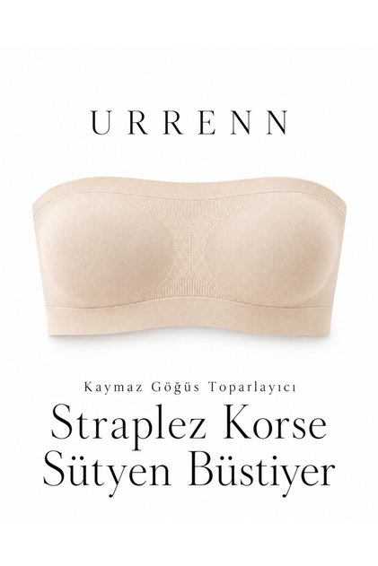 Straplez Sütyen Büstiyer Korse - Kaydırmaz, Toparlayıcı, Dekolte Seamless (PEDLİ)