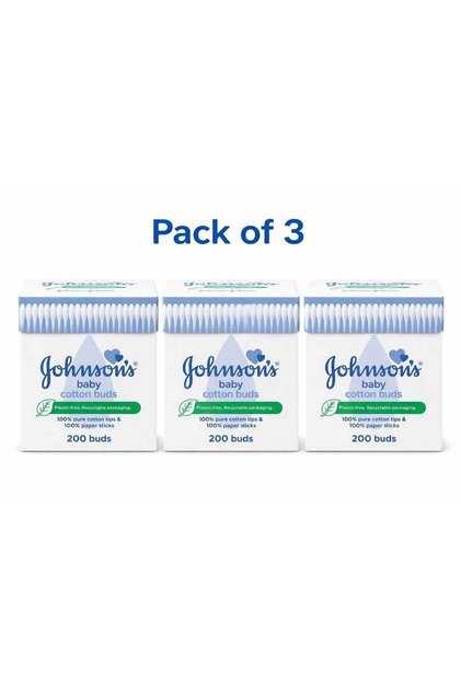 Baby Cotton Swabs, 200 Swabs [Personal Care], Pack of 3
