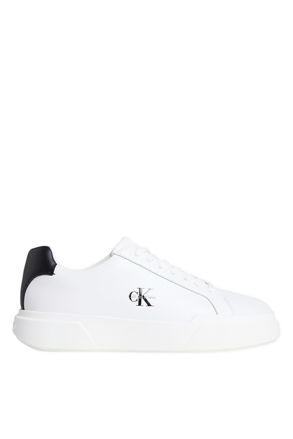 Men's White Sneakers CHUNKY CUPSOLE LACEUP LTH