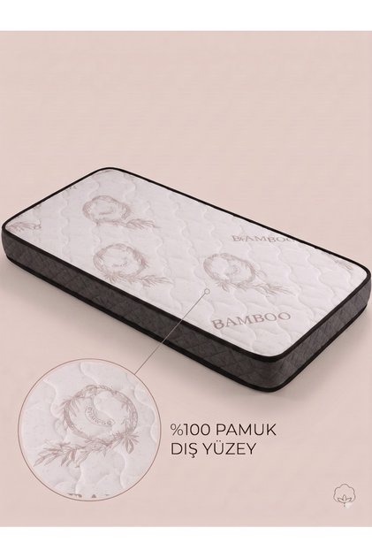 10 Cm ArmürlüBamboo 70x140 Bebek ve Çocuk Yatak,Park Yatak,Beşik Yatak,Anne Yanı Ortopedik Yatak