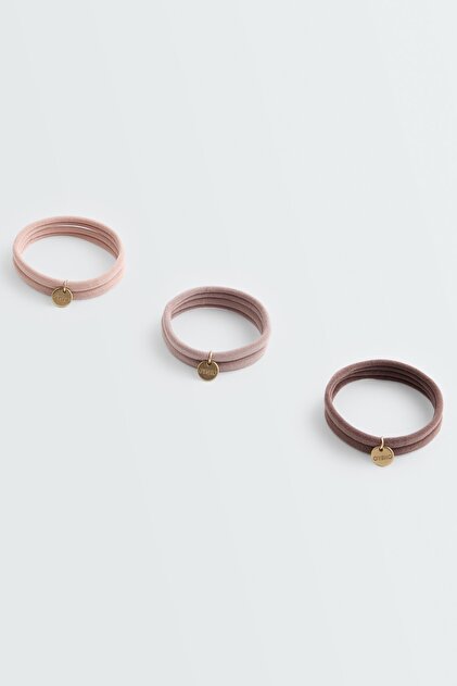 6 plaque hair ties