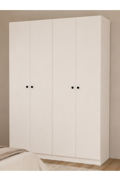 Prestij No.8 Dört Kapaklı Askılıklı Modüler Gardırop