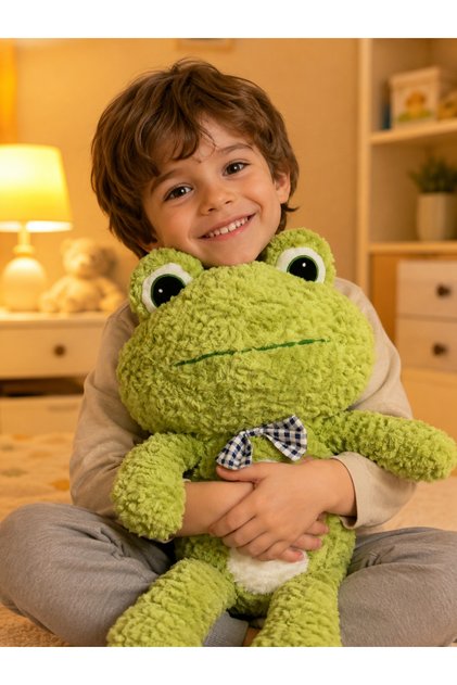 Yumuşacık Sevimli Dev Boy Kurbağa Peluş Oyuncak 50 Cm