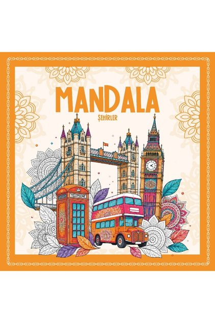 Mandala Cities - Stress Relief Coloring Book for Adults