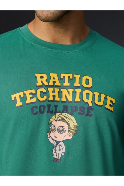 Men Jujutsu Kaisen Nanami Graphic Cotton T-Shirt