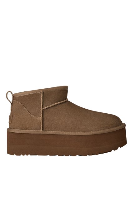 Γυναικεία Classic Ultra Mini Platform Μποτάκια Καφέ 1135092-LBNZ