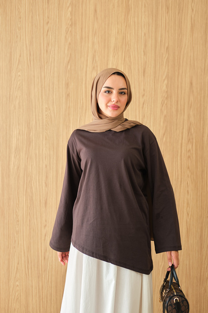 Women's Crew Neck Body Brown