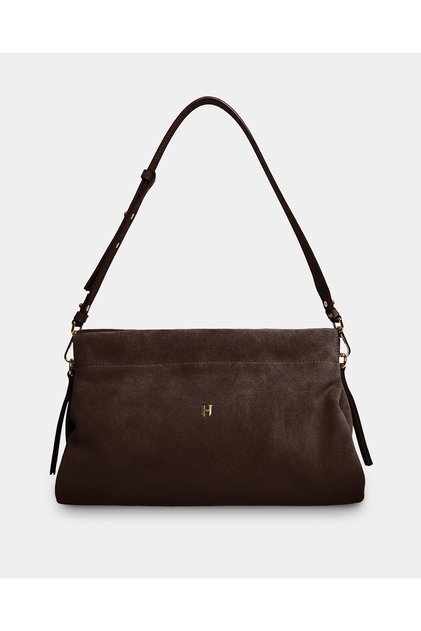 London Audrey Nubuck Stylish Daily Office Special Occasion Women's Handbag - Brown