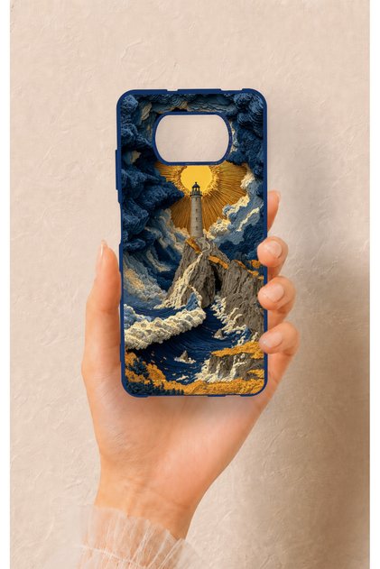 Poco X3 Compatible Lighthouse Patterned Silicone Case