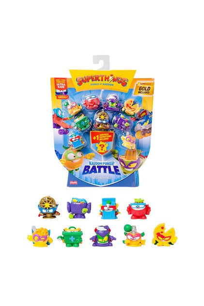 Kazoom Power Battle 10’lu Mini Figür Seti UPH10000 - Kırmızı Maskeli Parfüm Şişesi