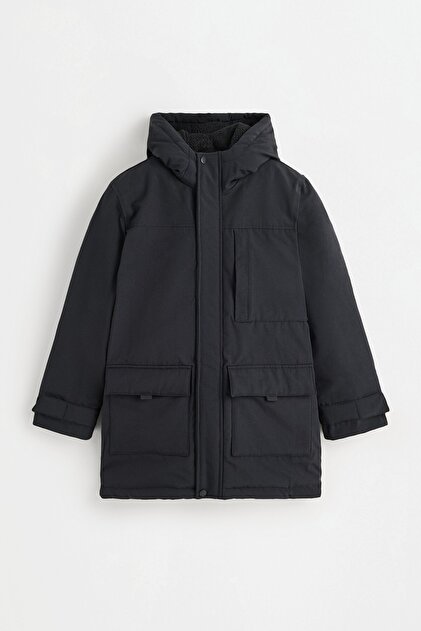 Kapüşonlu polar parka