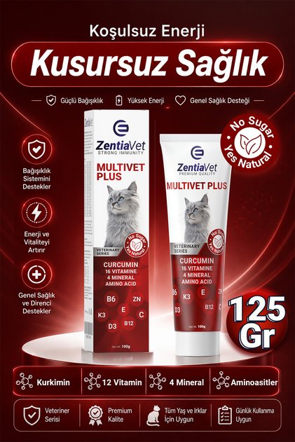 Kedi Vitamini Kediler İçin Multivitamin Kedi Maltı Macunu Biyotin Tüy Yumağı ve Bağışıklık Desteği K