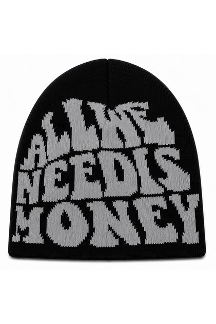 ALL WE NEED IS MONEY SİYAH GRİ BERE
