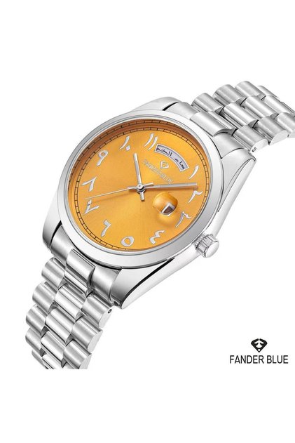 Vendiblu Men's Watches Are Stainless Steel with Date and Day.