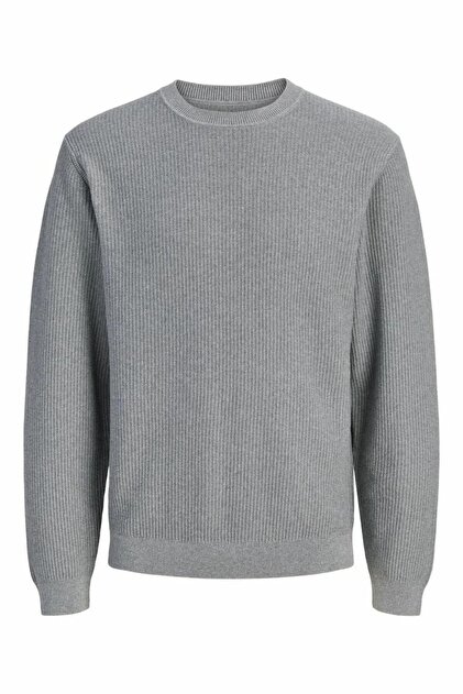 Erkek Gri Jprblaconnor Knıt Crew Neck Kazak & Hırka