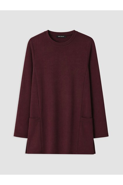 Mürdüm Bisiklet Yaka Soft Touch Kadın Tunik
