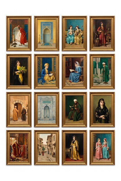 Osman Hamdi Bey 16-Piece Sticker Set Laptop Notebook Agenda Label