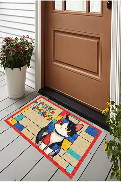 Cat Doormat, Digital Printed Cat Door Mat, Indoor Doormat